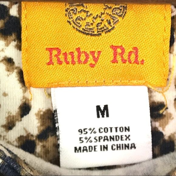 Ruby Rd. Snakeprint Top Size M - Picture 4 of 5